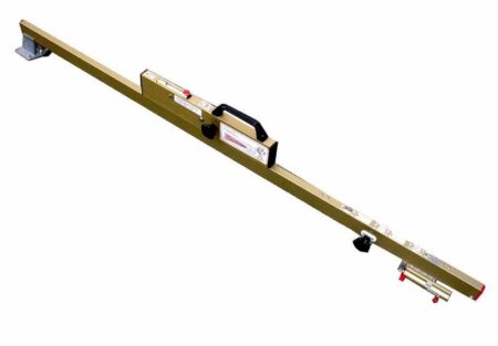 Track switch gange and superelevation measuring device