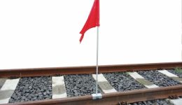 Bandiera con manico in alluminio