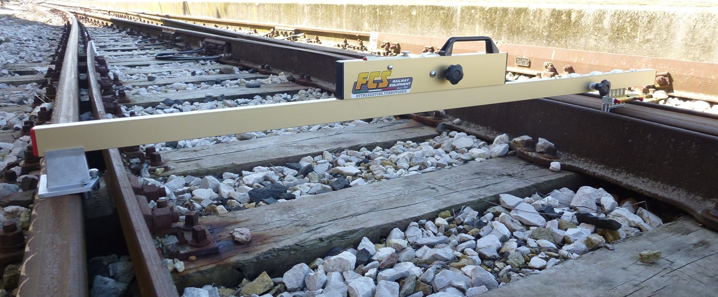 Track, switch and superelevation gauge FCS Rail railway equipment